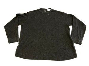American Eagle AE Super Soft Long Sleeved Thermal Shirt, Charcoal Heather-XXL